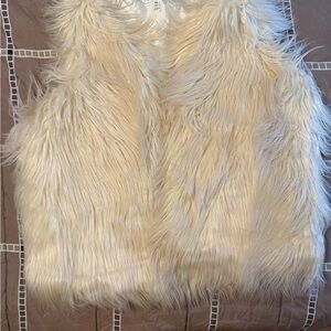 Roommates Cream Faux Fur Vest